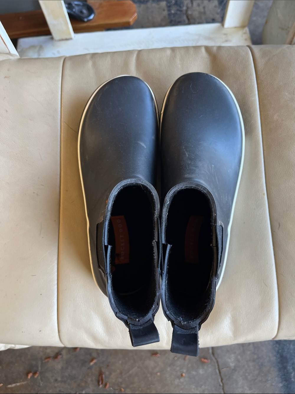 Women’s Rocket Dog Black Slip-On Rain Boots